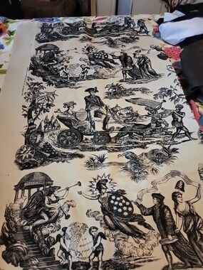 Vintage Lee Behren Silks American Independence Fabric
